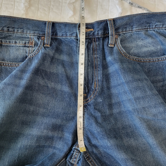 Old Navy Loose Fit Built-In Tough Denim Jeans 36x36 NWT Blue 100% Cotton - Picture 8 of 9